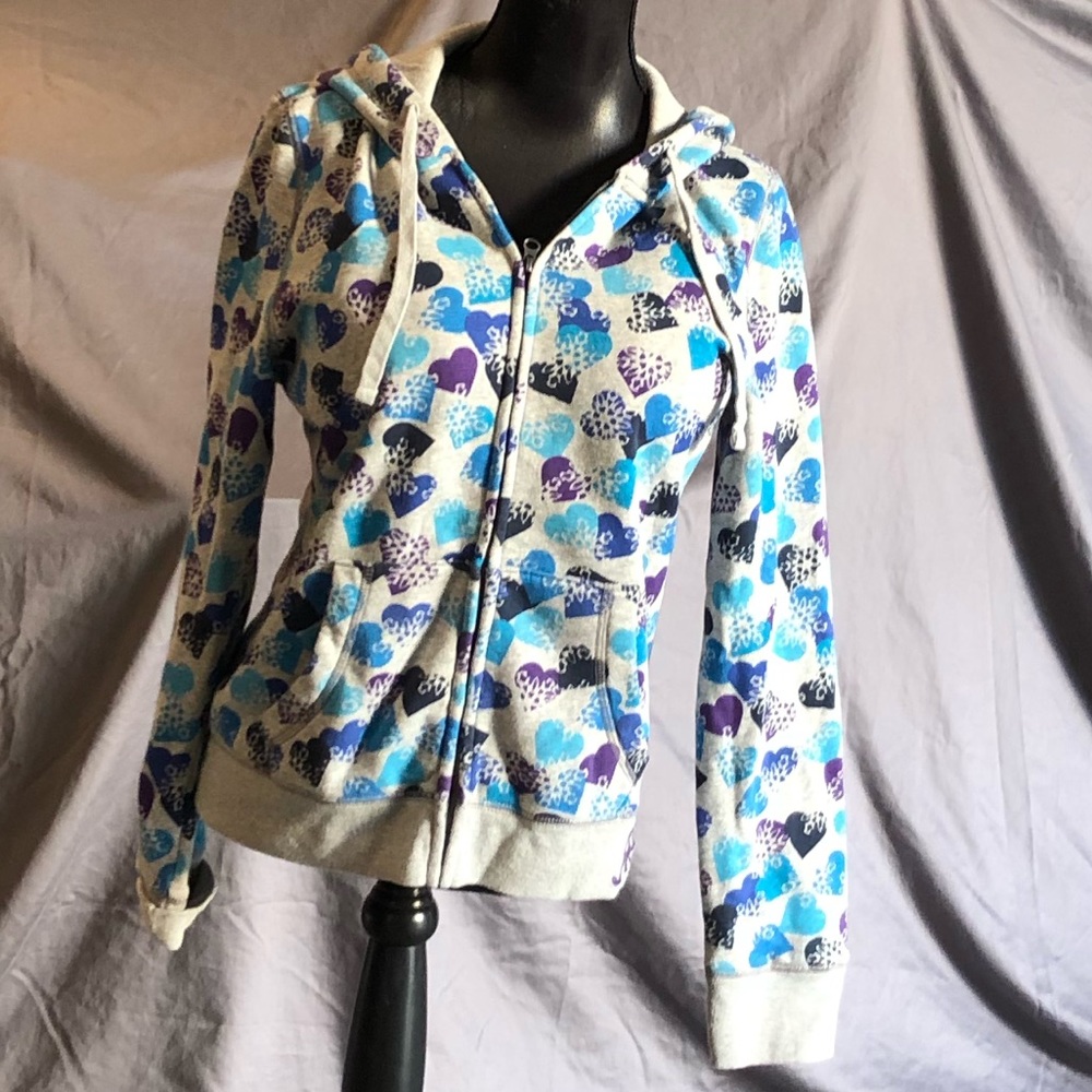 Aeropostale heart print hoodie